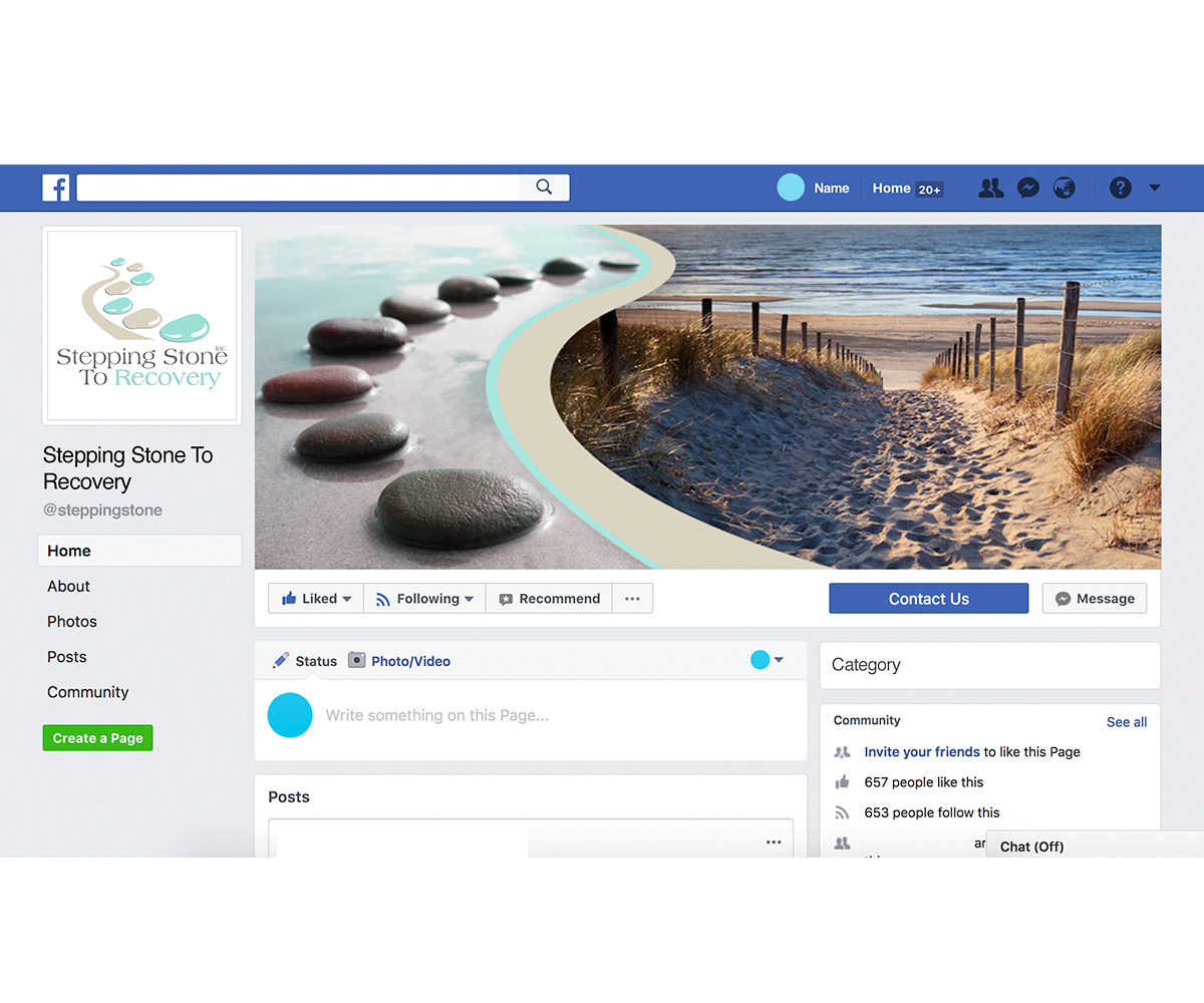 Facebook Design by dnwb for Stepping Stone To Recovery | Design #16003942