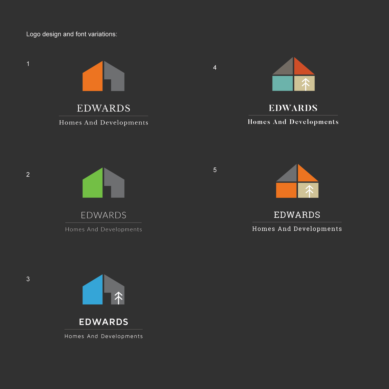 Diseño de Logo por jacw02 para Edwards Homes and Developments | Diseño #15979678