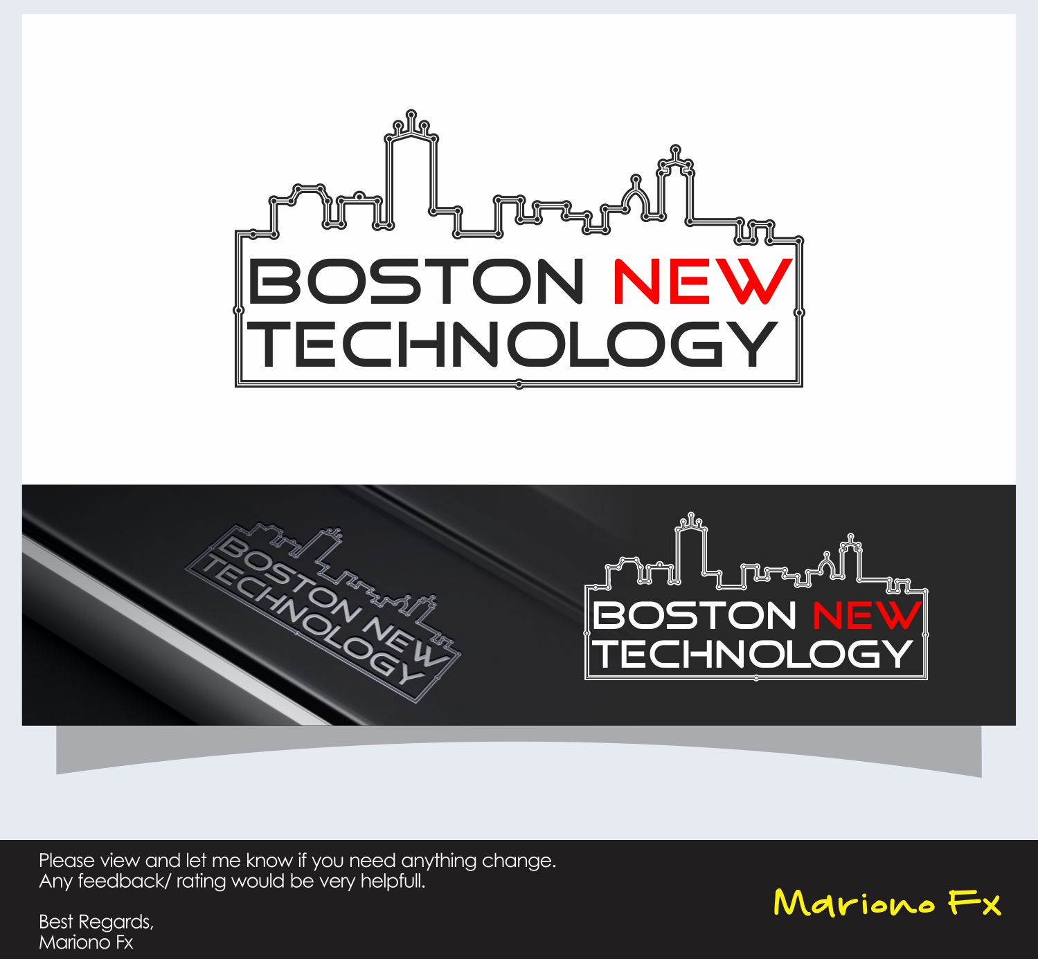 Logo Design by Mariono Fx for Boston New Technology | Design #15996228