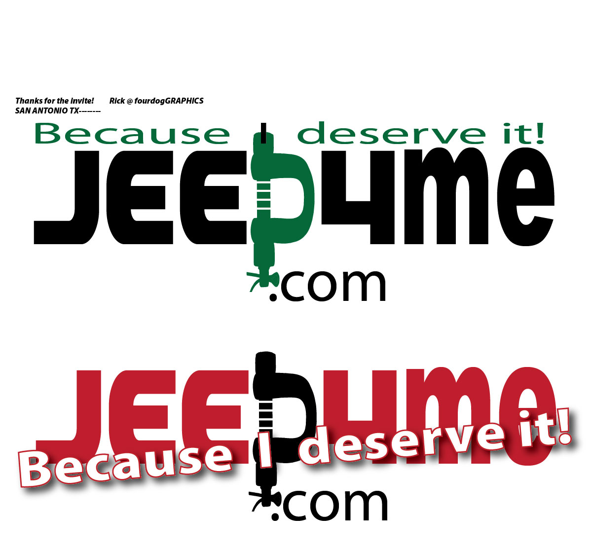 Logo Design by fourdog123 for Jeep4me.com | Design #16010685