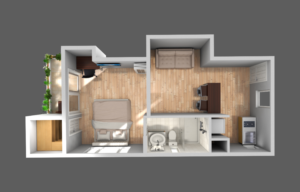 Habita Furnished Apartments 3d Views  | Diseño 3D por ejcx