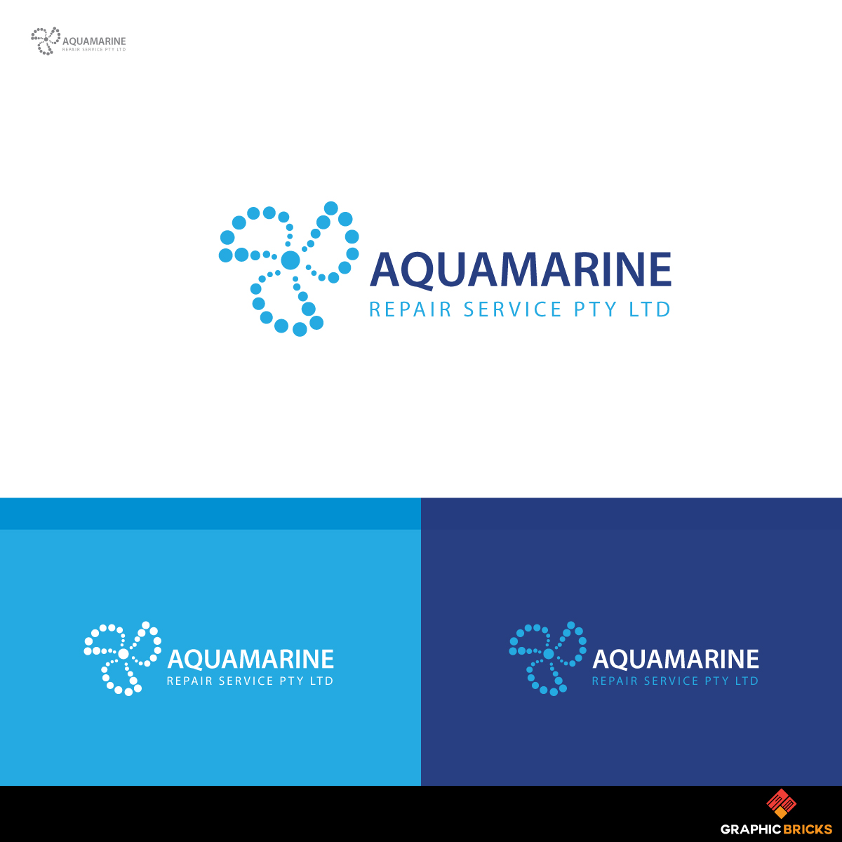 Logo Design by Graphic Bricks for Aquamarine Repair Services  | Design #15982051