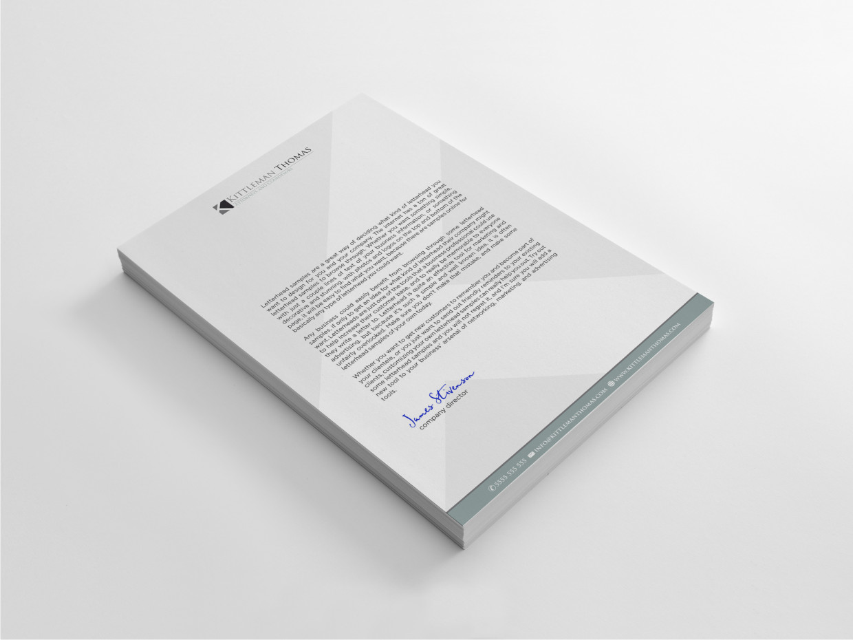 Letterhead Design by Atvento Graphics for this project | Design #2641327