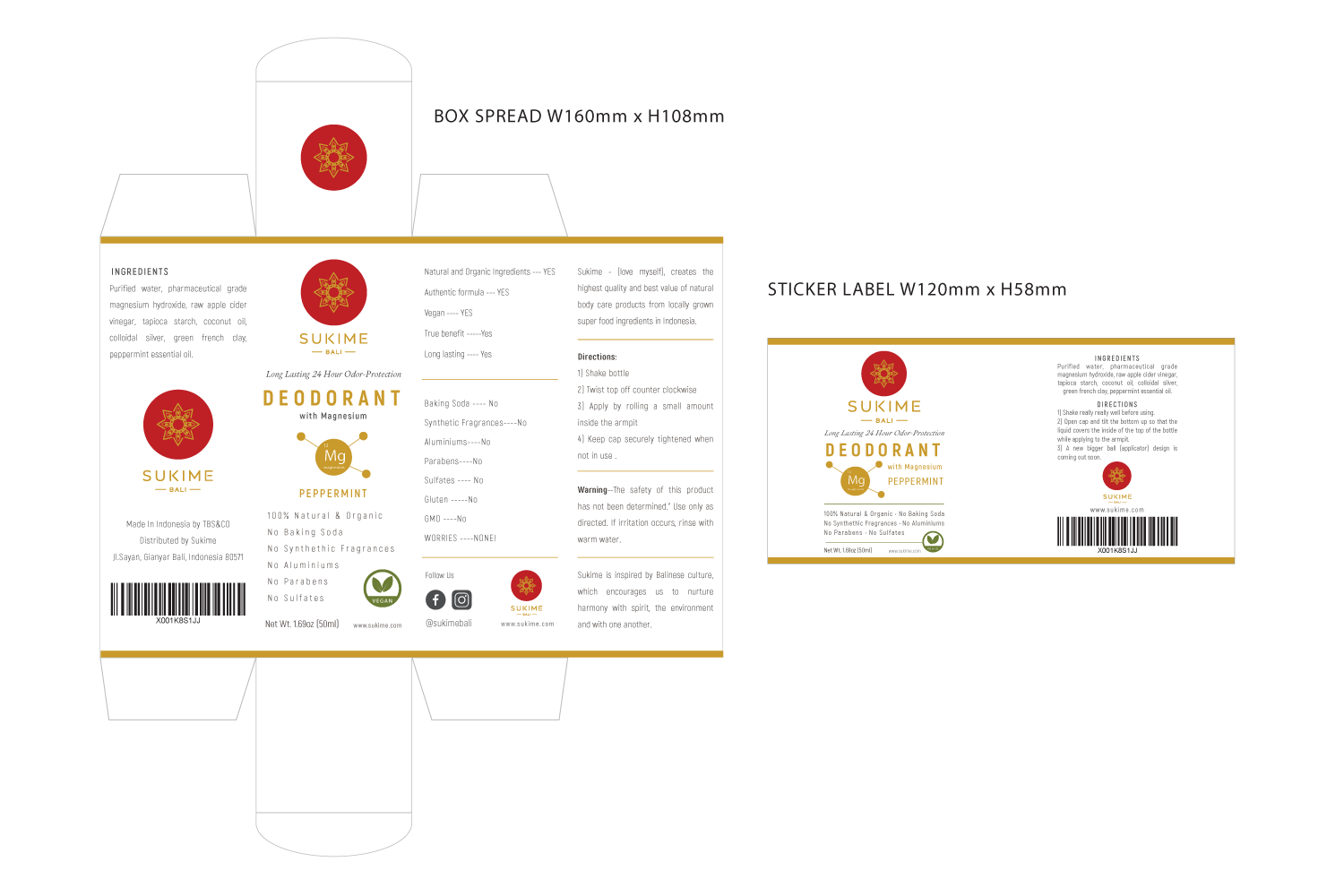 Packaging Design by Sucre for Sukime | Design #16107139