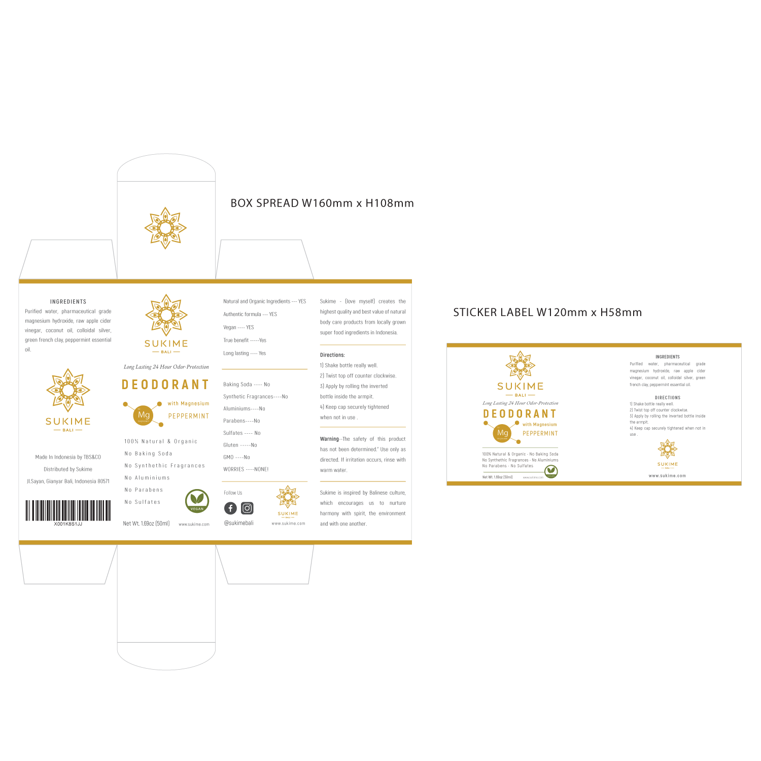 Packaging Design by Sucre for Sukime | Design #16119425