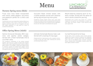 Flyer Design by Sergio Coelho for Lunchbox Catering | Design: #16021445