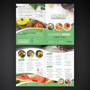 Flyer Design by Mariyam Khan for Lunchbox Catering | Design: #16002971