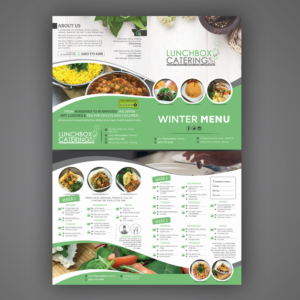 Flyer Design by Mariyam Khan for Lunchbox Catering | Design: #16168201