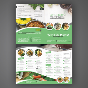 Flyer Design by Mariyam Khan for Lunchbox Catering | Design: #16310364