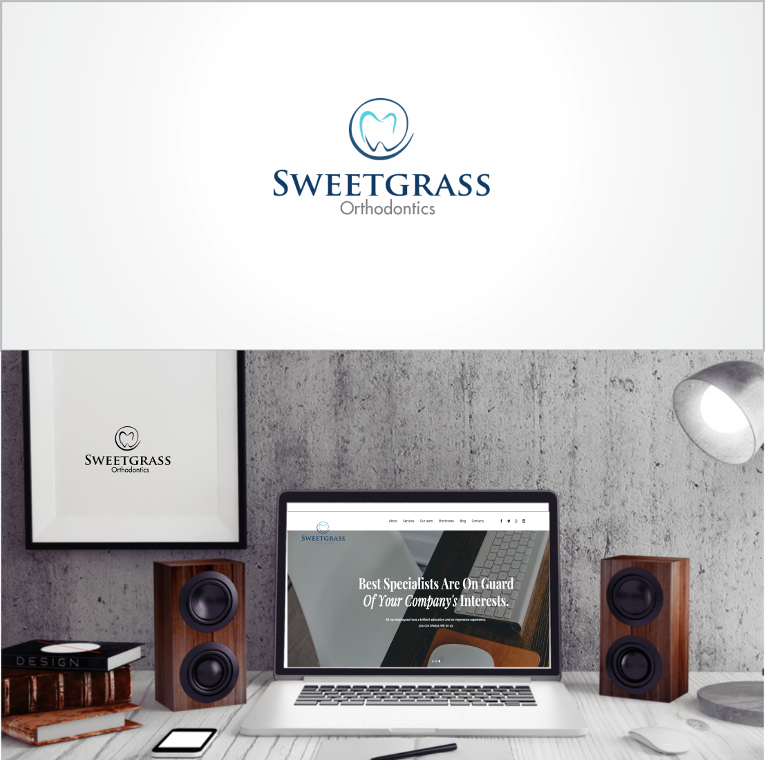 Logo Design by LikeaStone 2 for Sweetgrass Orthodontics | Design #16001142