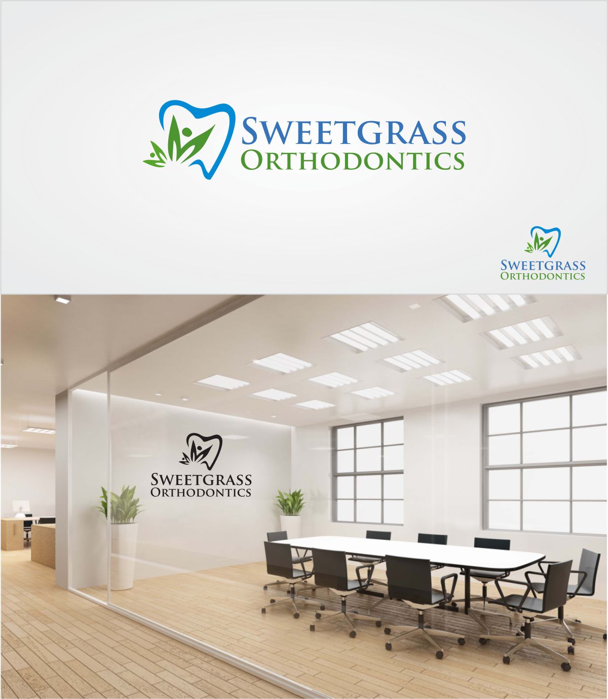 Diseño de Logo por LikeaStone 2 para Sweetgrass Orthodontics | Diseño #16031231