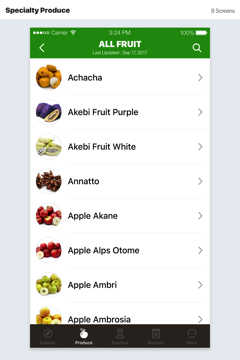 App Design by Samphan for Specialty Produce | Design #16129944