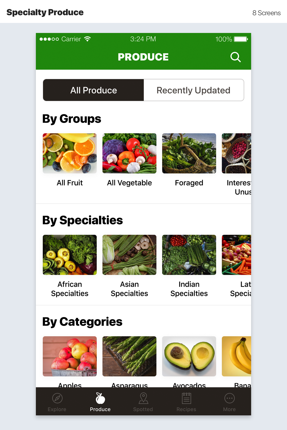 Diseño de aplicación (App) por Samphan para Specialty Produce | Diseño #16129946