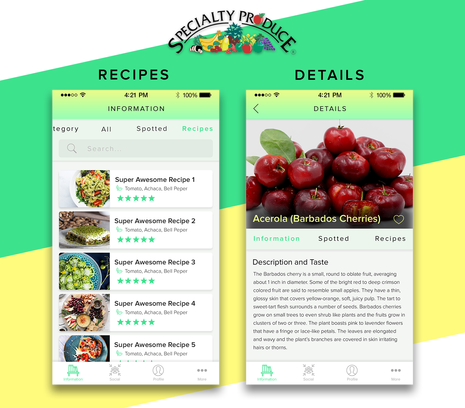 App Design by bas.hasibuan for Specialty Produce | Design #16030491
