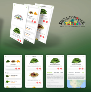 The Specialty Produce App - Modernization & Graphics User Interface Friendliness Updates | App Design by mobileAppSL