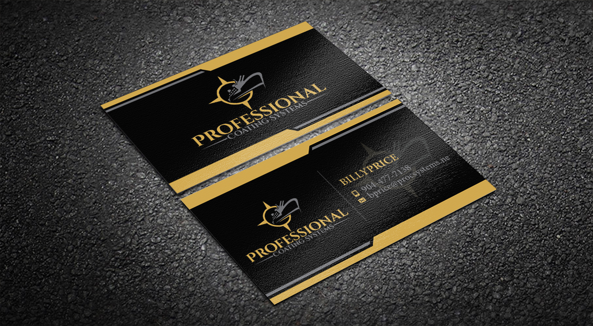 Business Card Design by Ethien for Professional Coating Systems  | Design #15994281