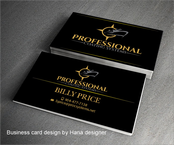 Business Card Design by Hana for Professional Coating Systems  | Design #15997976