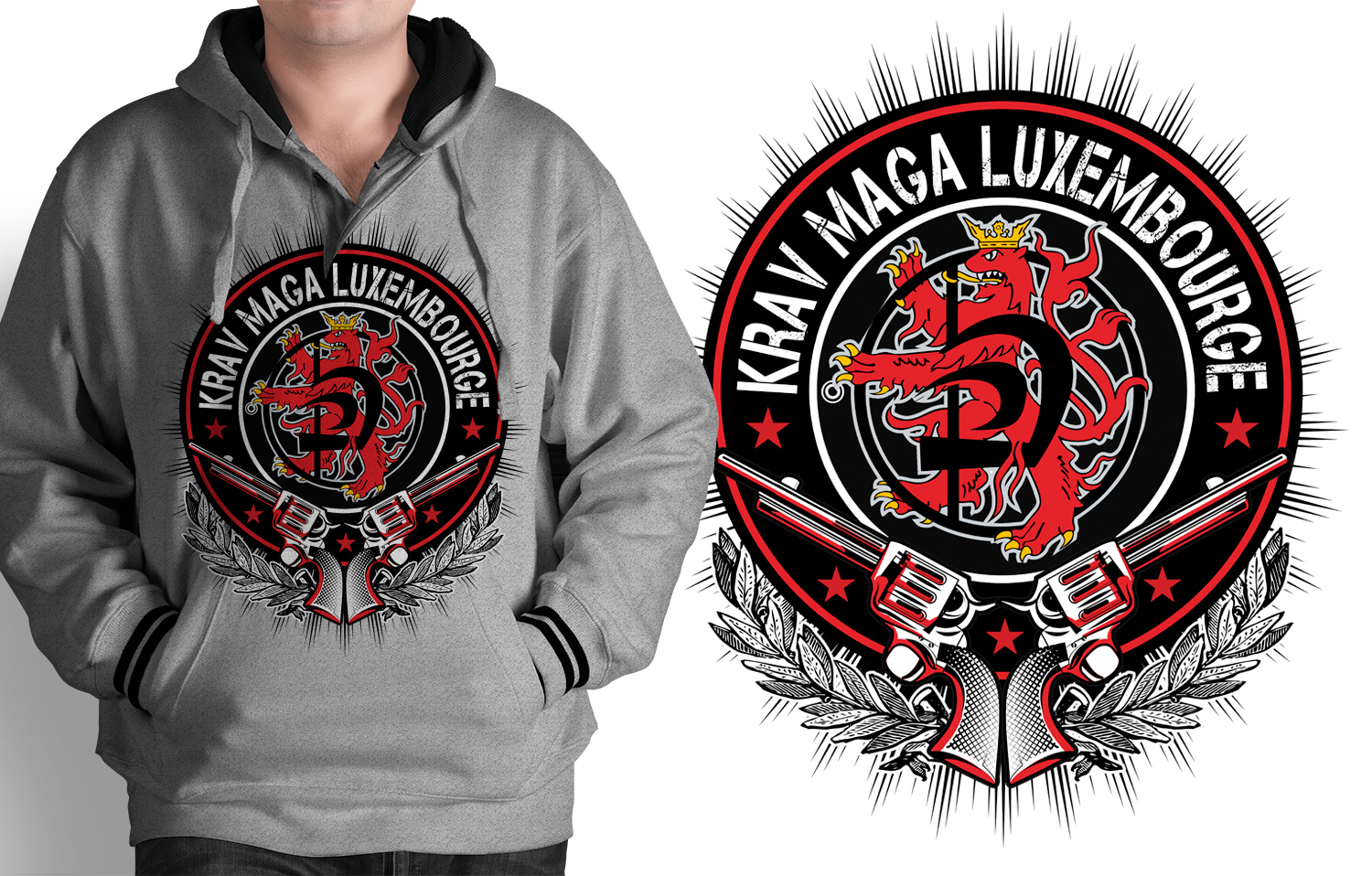 T-shirt Design by DCLA for Kickyoufit krav Maga | Design #16027183