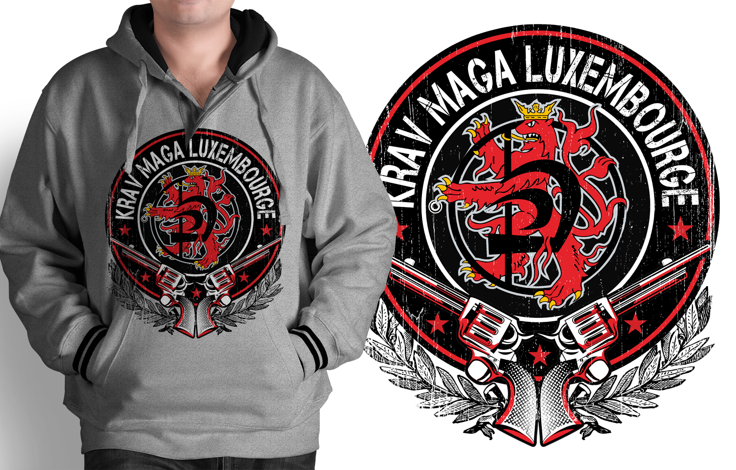 T-shirt Design by DCLA for Kickyoufit krav Maga | Design #16027189