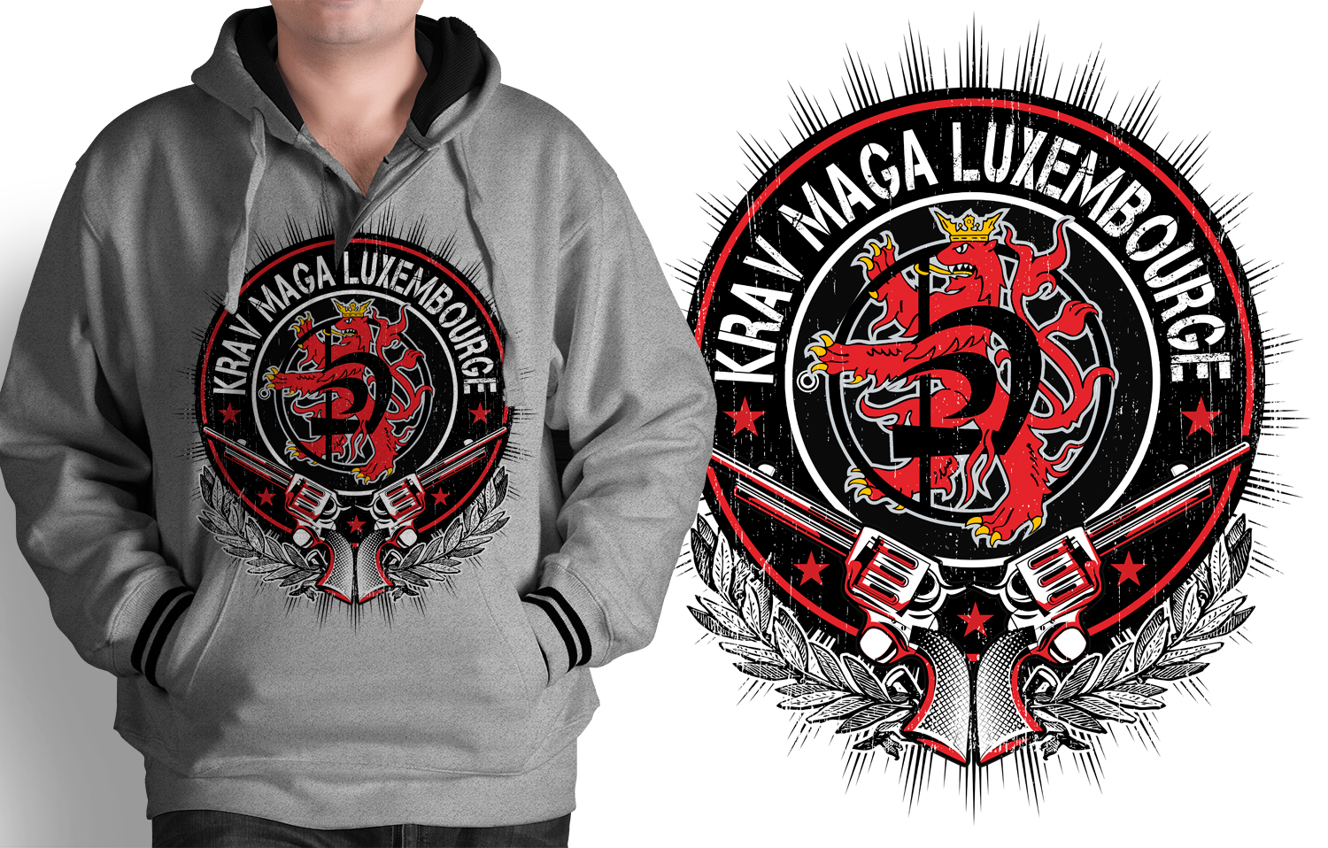 T-shirt Design by DCLA for Kickyoufit krav Maga | Design #16027196