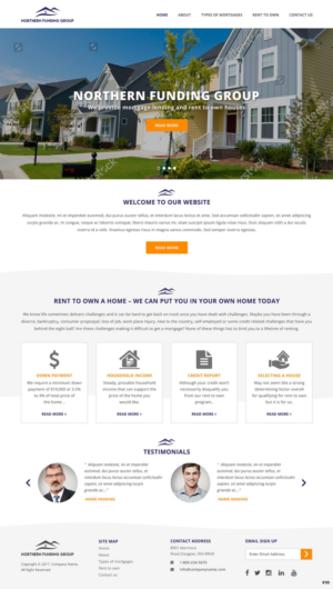 Web Design by pb for Northern Funding Group | Design: #16003201