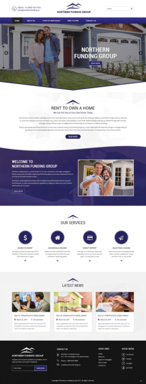 Web Design by pb for Northern Funding Group | Design: #16003204