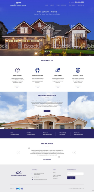 Web Design by pb for Northern Funding Group | Design: #16003207