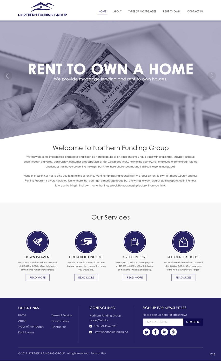 Web Design by pb for Northern Funding Group | Design #16003208