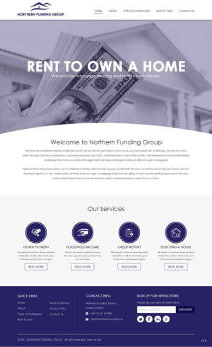 Web Design by pb for Northern Funding Group | Design: #16003208