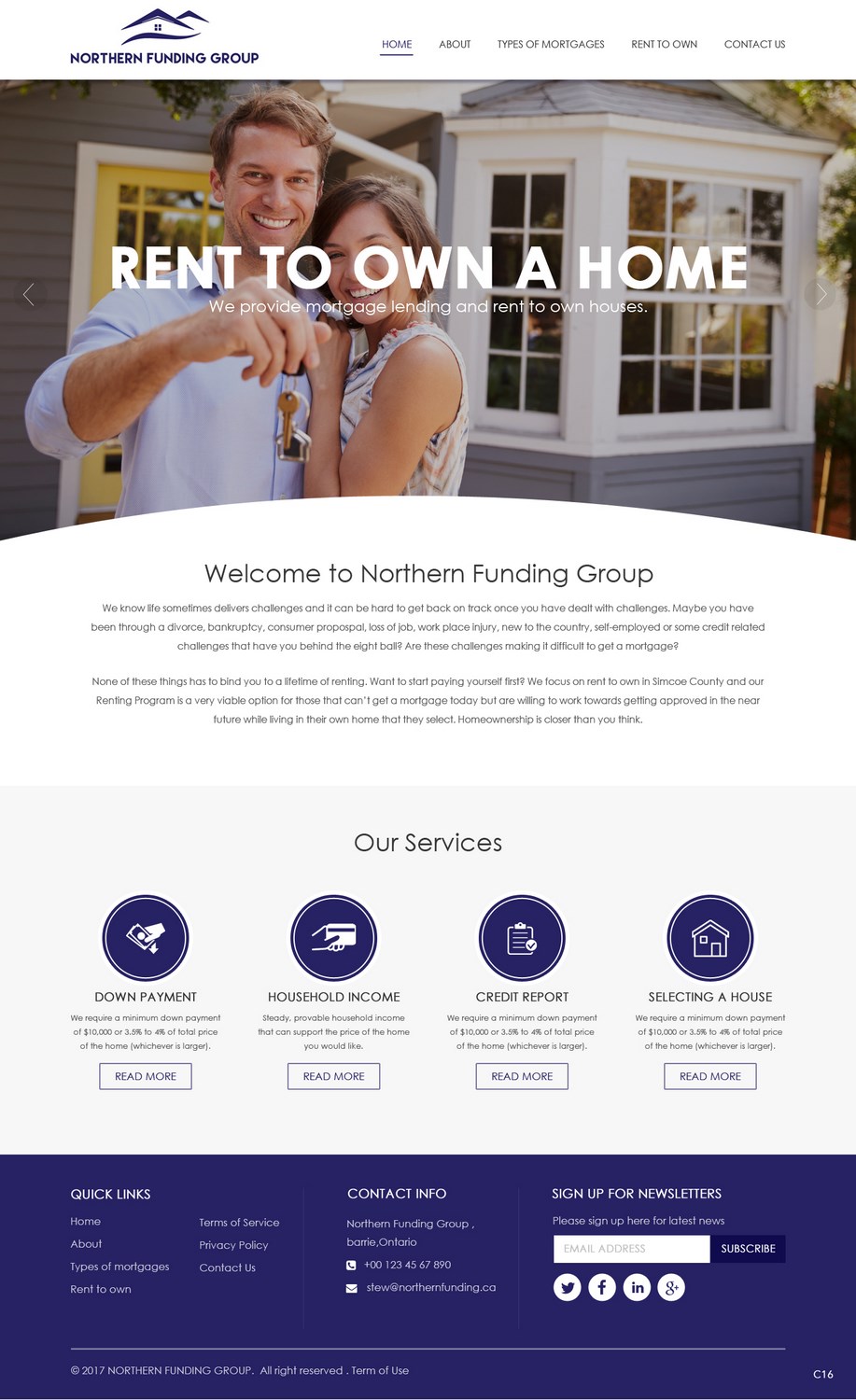 Web Design by pb for Northern Funding Group | Design #16003210