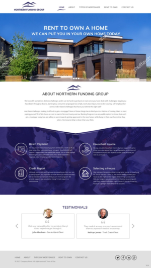 Web Design by pb for Northern Funding Group | Design: #16003215