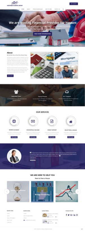 Web Design by pb for Northern Funding Group | Design: #16010740