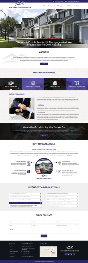 Web Design by Sbss for Northern Funding Group | Design: #16010113