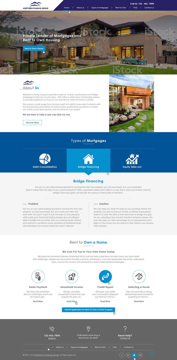 Web Design par Ved Web Services pour Northern Funding Group | Design #16010547
