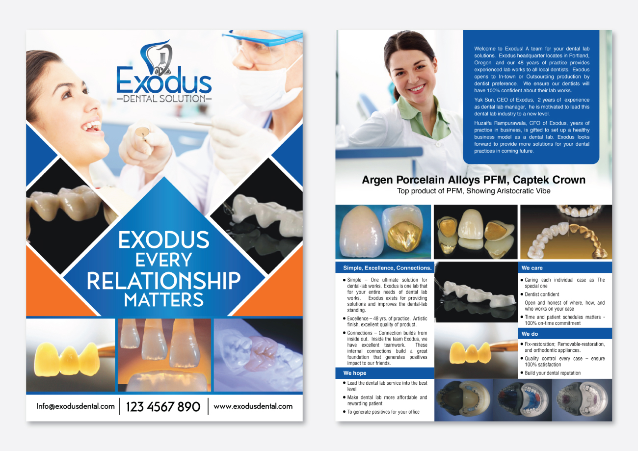 Flyer Design by Impressive Solutions for Exodus Dental Solutions | Design #16164958