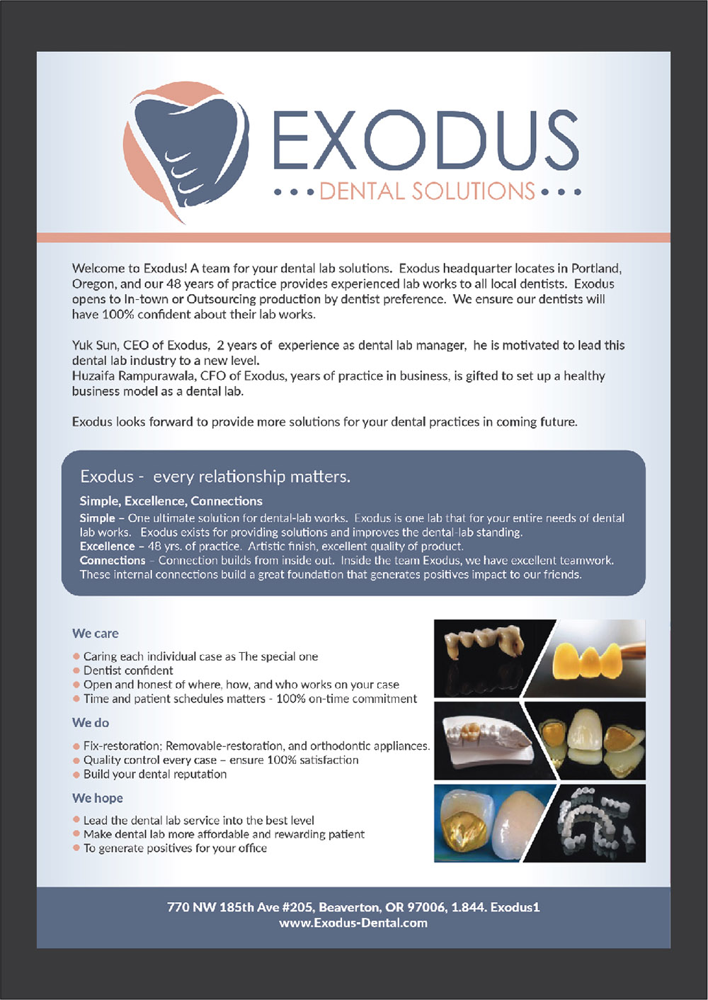 Flyer Design by Deziners Zone for Exodus Dental Solutions | Design #16087093