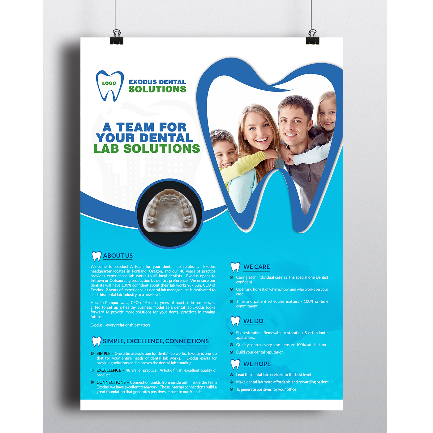 Design de Flyer par creative.bugs pour Exodus Dental Solutions | Design #16074129