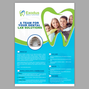 Diseño de Flyer por creative.bugs para Exodus Dental Solutions | Diseño: #16081285