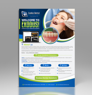 Diseño de Flyer por SAI DESIGNS para Exodus Dental Solutions | Diseño: #16139263