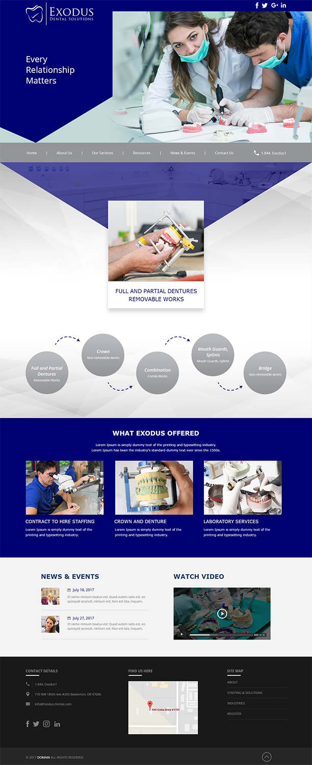 Design de Flyer par Designanddevelopment pour Exodus Dental Solutions | Design : #16104646