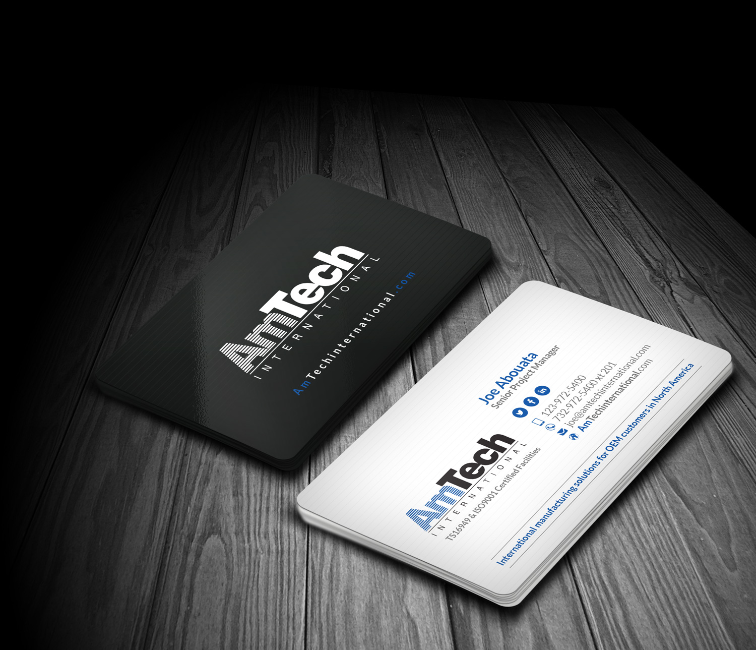 Design de Carte de Visite par kreativedhir pour AmTech International | Design #16056490