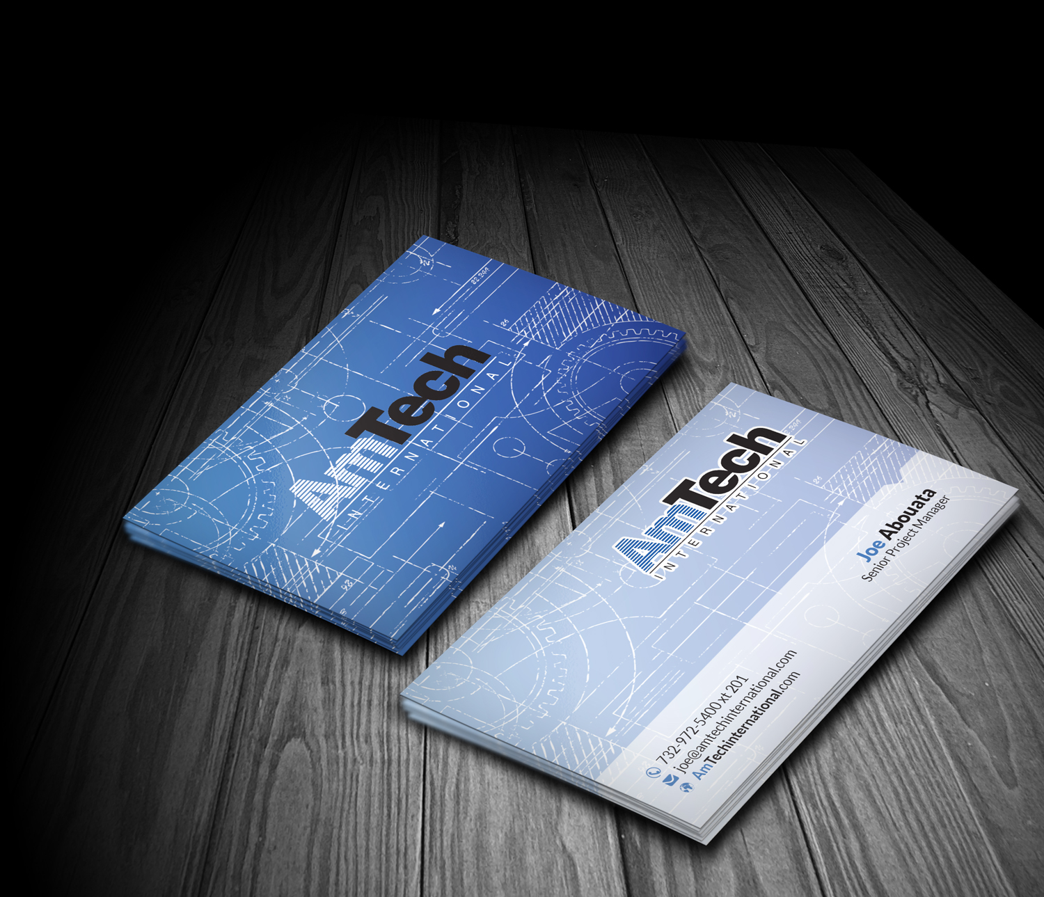 Business Card Design by kreativedhir for AmTech International | Design #16078896