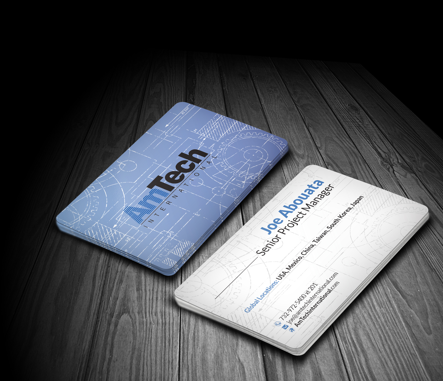 Diseño de Tarjeta de Presentación por kreativedhir para AmTech International | Diseño #16143435