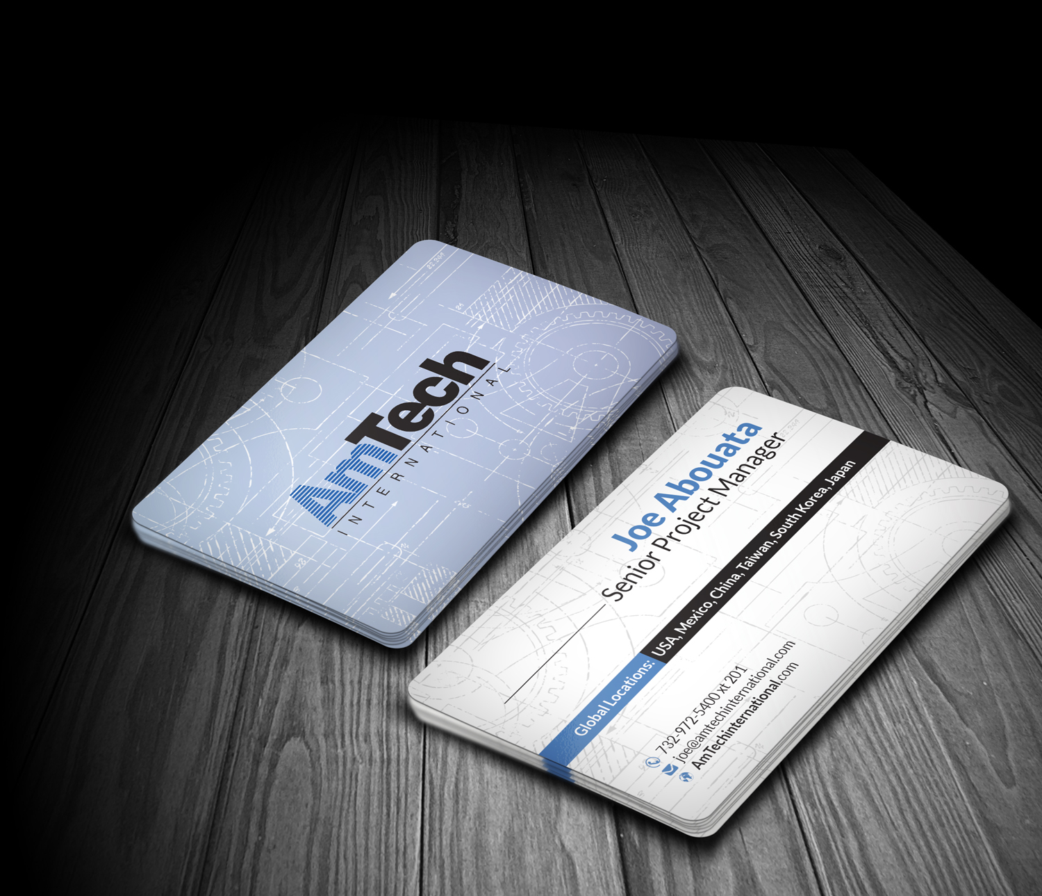 Design de Carte de Visite par kreativedhir pour AmTech International | Design : #16143438