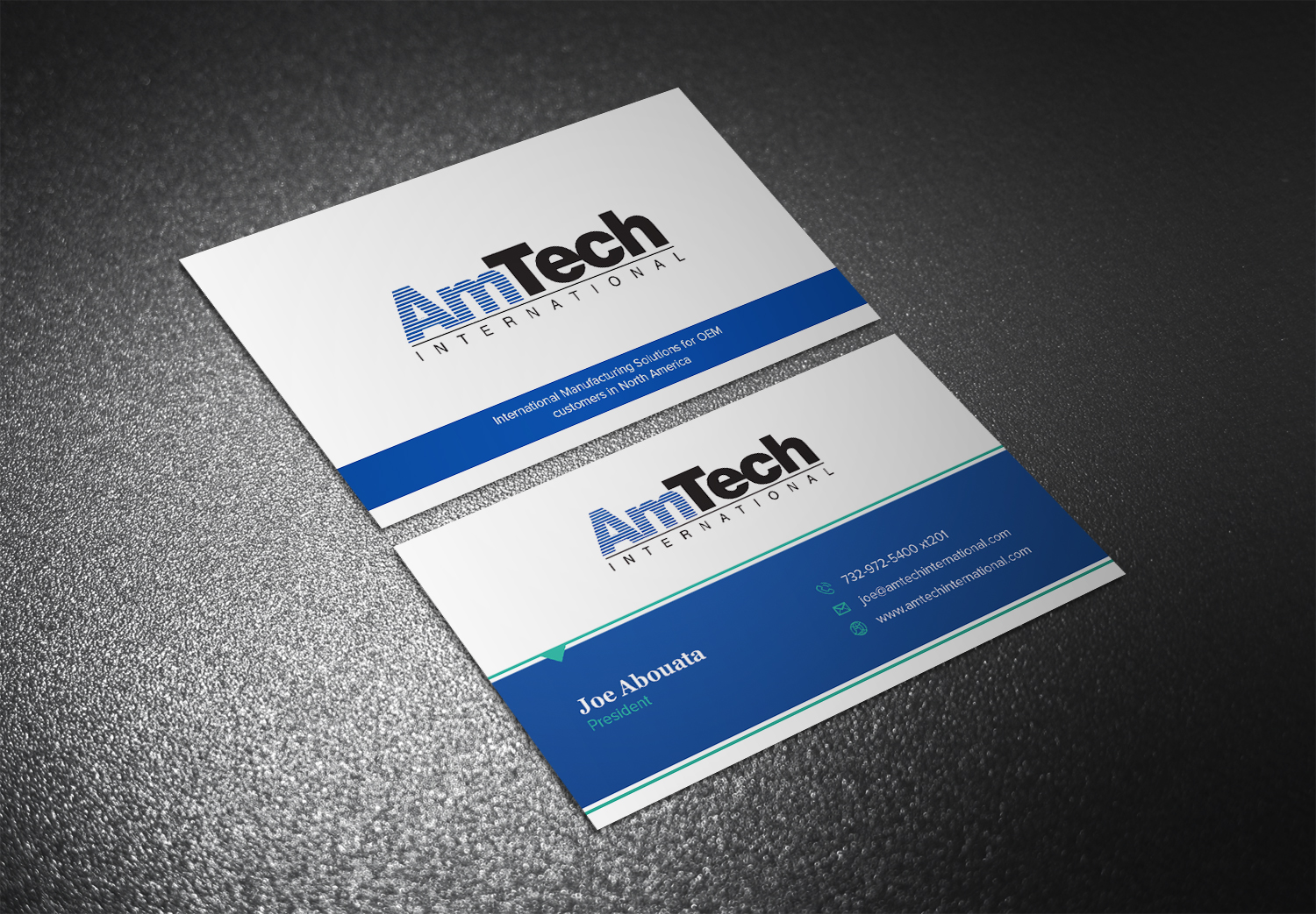Business Card Design by Eggo May P for AmTech International | Design #16117701