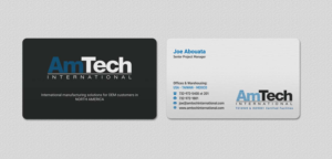 Diseño de Tarjeta de Presentación por INDIAN_Ashok para AmTech International | Diseño: #16059692