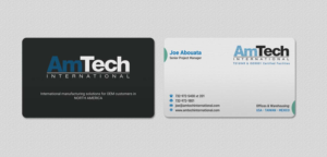 Diseño de Tarjeta de Presentación por INDIAN_Ashok para AmTech International | Diseño: #16059693