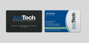 Diseño de Tarjeta de Presentación por INDIAN_Ashok para AmTech International | Diseño: #16059695