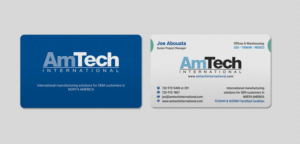 Business Card Design by INDIAN_Ashok for AmTech International | Design: #16059711