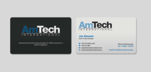 Business Card Design by INDIAN_Ashok for AmTech International | Design: #16059739